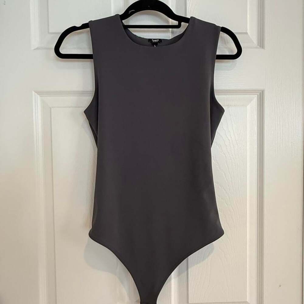 Express Women's Grey Bodysuit